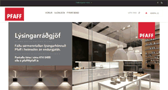 Desktop Screenshot of pfaff.is