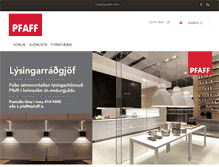 Tablet Screenshot of pfaff.is